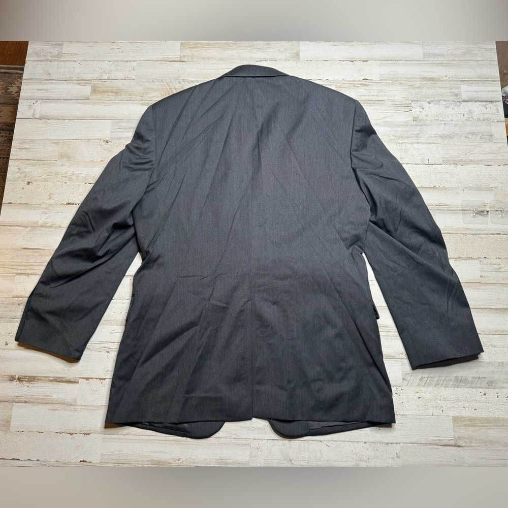 Jos. A. Bank Mens Charcoal Gray Wool Classic Fit Sport Coat Blazer Jacket 42R - Picture 6 of 11